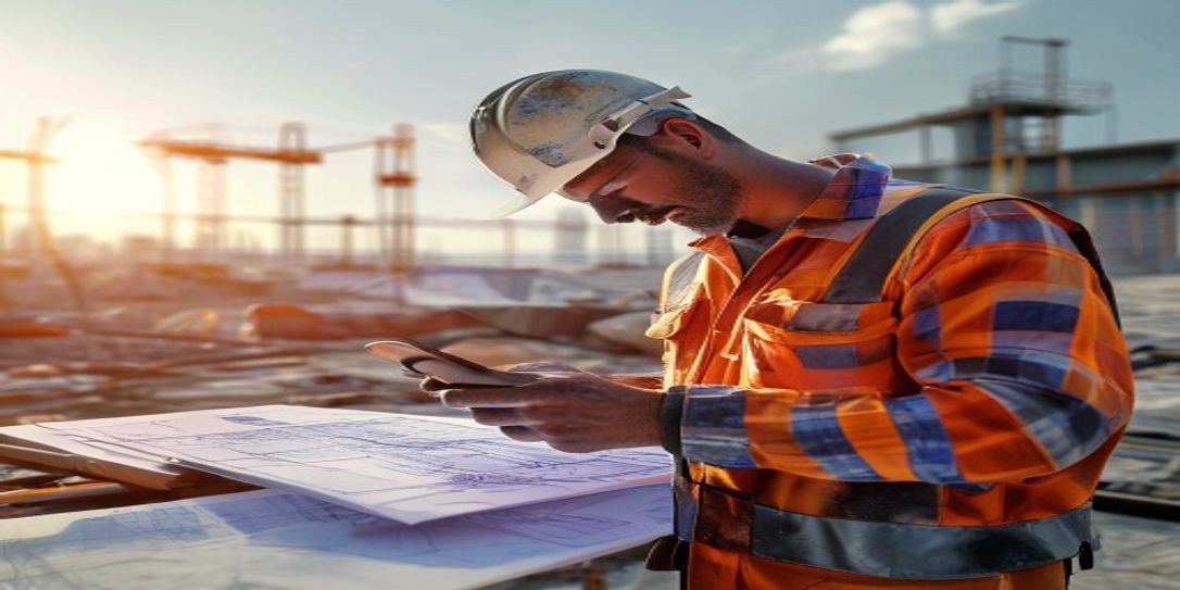 Contractor using an iPhone for professional concrete footing volume estimation